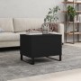 Tavolino da Salotto Nero 60x44,5x45 cm in Legno Multistrato