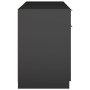 Scrivania Nera 100x50x75 cm in Legno Multistrato