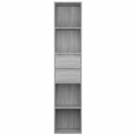 Libreria Grigio Sonoma 36x30x171 cm in Legno Multistrato