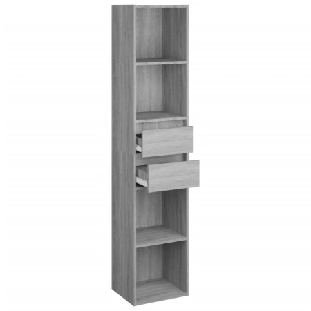 Libreria Grigio Sonoma 36x30x171 cm in Legno Multistrato