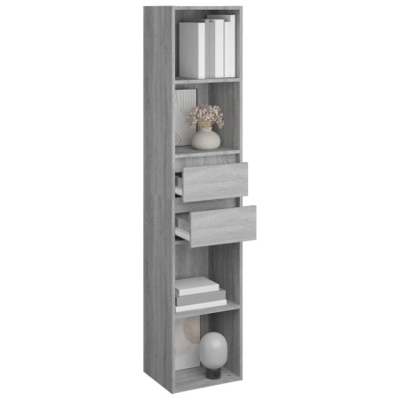 Libreria Grigio Sonoma 36x30x171 cm in Legno Multistrato