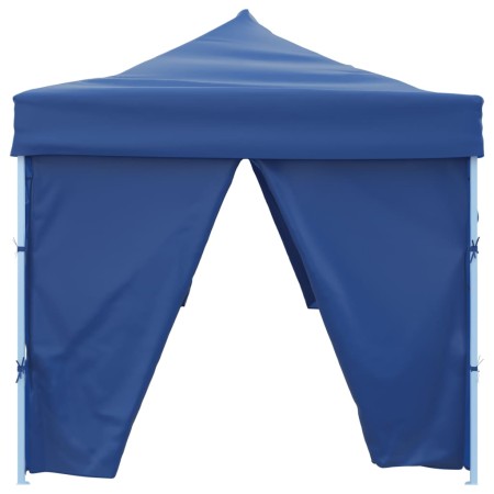 Tenda Pieghevole Pop-Up con 8 Pareti Laterali 3x9 m Blu