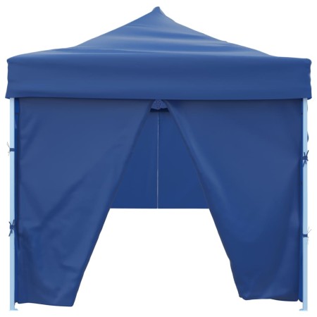 Tenda Pieghevole Pop-Up con 8 Pareti Laterali 3x9 m Blu