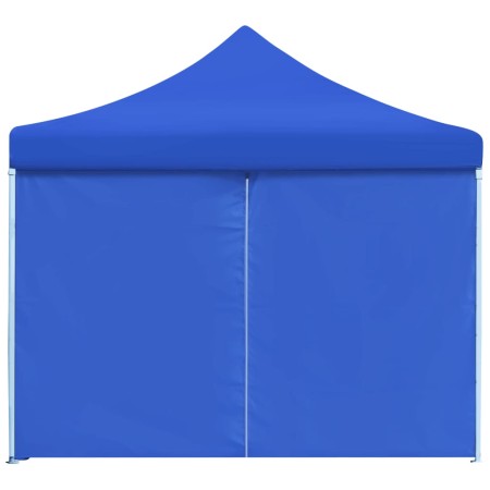 Tenda Pieghevole Pop-Up con 8 Pareti Laterali 3x9 m Blu