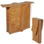 Tavolo da Bar Pieghevole 155x53x105 cm in Massello di Teak