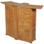 Tavolo da Bar Pieghevole 155x53x105 cm in Massello di Teak