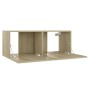 Mobile Porta TV Rovere Sonoma 80x30x30 cm in Legno Multistrato