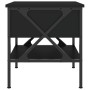 Comodini 2 pz Neri 40x42x45 cm in Legno Multistrato