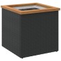 Fioriera Nera 40x40x40 cm in Polyrattan