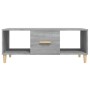 Tavolino da Salotto Grigio Sonoma 102x50x40cm Legno Multistrato