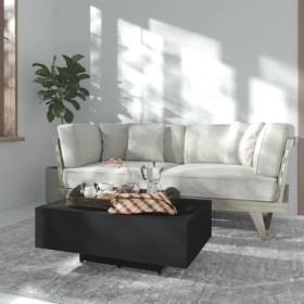 Tavolino da Salotto Nero 85x55x31 cm in Legno Multistrato