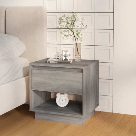 Comodini 2 pz Grigio Sonoma 45x34x44 cm in Truciolato