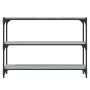 Libreria Grigio Sonoma 100x33x70,5 cm Legno Multistrato Acciaio