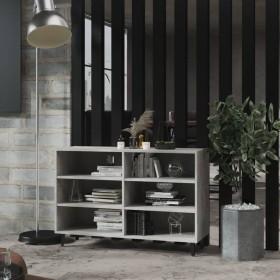 Credenza Grigio Cemento 103,5x35x70 cm in Legno Multistrato