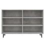 Credenza Grigio Cemento 103,5x35x70 cm in Legno Multistrato