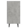 Credenza Grigio Cemento 103,5x35x70 cm in Legno Multistrato