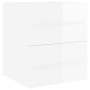 Mobile Lavabo Bianco Lucido 41x38,5x48 cm in Legno Multistrato