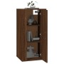 Mobile Porta TV a Parete Rovere Marrone 40x34,5x80 cm