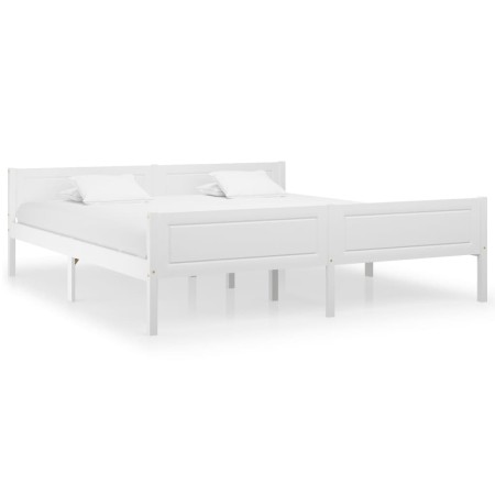 Giroletto Bianco in Legno Massello di Pino 180x200 cm