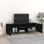 Mobile Porta TV Nero 150x30x50 cm in Legno Multistrato