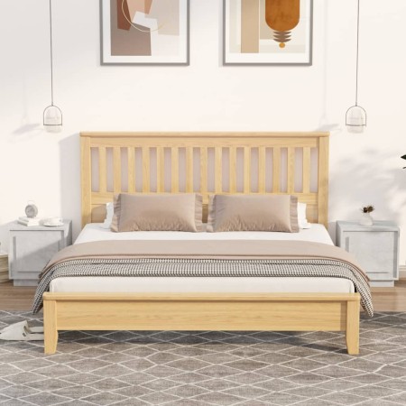 Comodini 2 pz Grigio Cemento 44x35x45 cm in Legno Multistrato