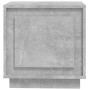 Comodini 2 pz Grigio Cemento 44x35x45 cm in Legno Multistrato