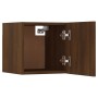 Armadietti TV Montati a Parete 2pz Rovere Marrone 30,5x30x30 cm