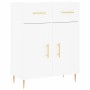 Credenza Bianca 69,5x34x90 cm in Legno Multistrato