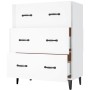 Credenza 69,5x34x90 cm in Legno Multistrato Bianco Lucido