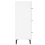 Credenza 69,5x34x90 cm in Legno Multistrato Bianco Lucido