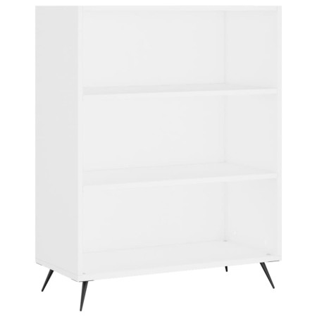 Libreria Bianca 69,5x32,5x90 cm in Legno Multistrato