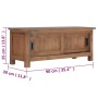 Mobile Porta TV 90x30x35 cm in Legno Massello di Teak