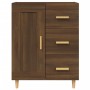 Credenza Rovere Marrone 69,5x34x90 cm in Legno Multistrato