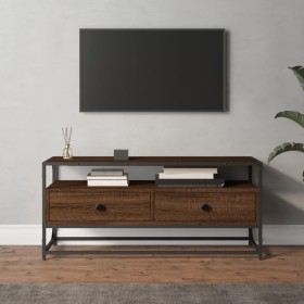 Mobile Porta TV Rovere Marrone 100x35x45cm in Legno Multistrato