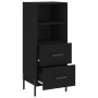 Credenza Nero 34,5x34x90 cm in Legno Multistrato