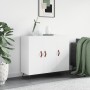 Credenza Bianca 90x34x80 cm in Legno Multistrato