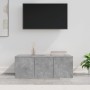 Mobile Porta TV Grigio Cemento 80x34x30 cm Legno Multistrato