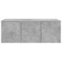 Mobile Porta TV Grigio Cemento 80x34x30 cm Legno Multistrato