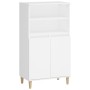 vidaXl Credenza Alta Bianca 60x36x110 cm in Legno Multistrato