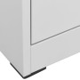 Schedario Grigio Chiaro 46x62x102,5 cm in Acciaio