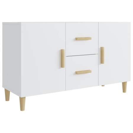 Credenza Bianca 100x36x60 cm in Legno Multistrato