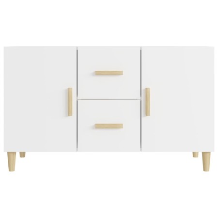 Credenza Bianca 100x36x60 cm in Legno Multistrato