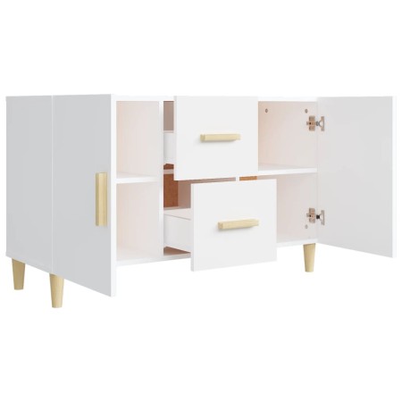 Credenza Bianca 100x36x60 cm in Legno Multistrato