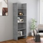 Libreria Grigio Cemento 60x35x180 cm in Legno Multistrato