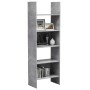 Libreria Grigio Cemento 60x35x180 cm in Legno Multistrato