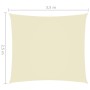 Parasole a Vela Oxford Rettangolare 2,5x3,5 m Crema