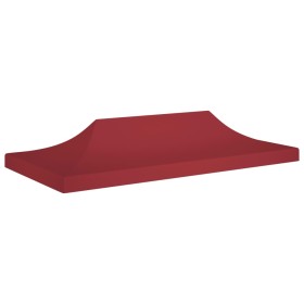 Tetto per Tendone per Feste 6x3 m Rosso Borgogna 270 g/m²