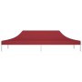 Tetto per Tendone per Feste 6x3 m Rosso Borgogna 270 g/m²