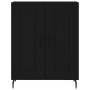 Credenza Nera 69,5x34x90 cm in Legno Multistrato