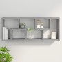 Mensola a Muro Grigio Sonoma 36x16x90 cm in Legno Multistrato